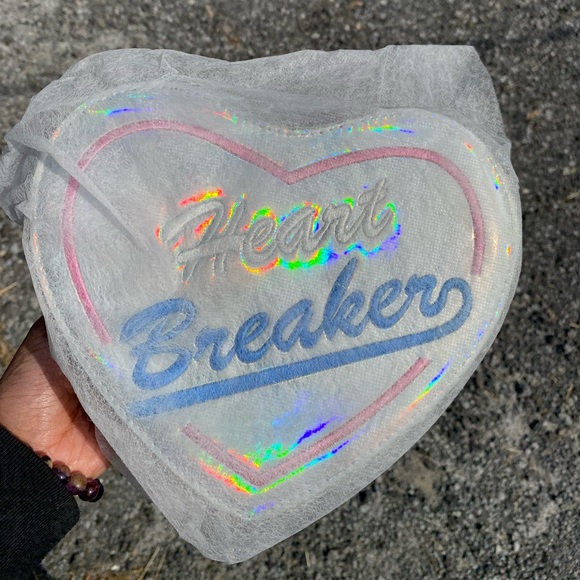 Holographic Heart Design Heartbreaker Crossbody Bag - Picture 5 of 6